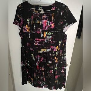 Cute multi coloured short sleeve dress